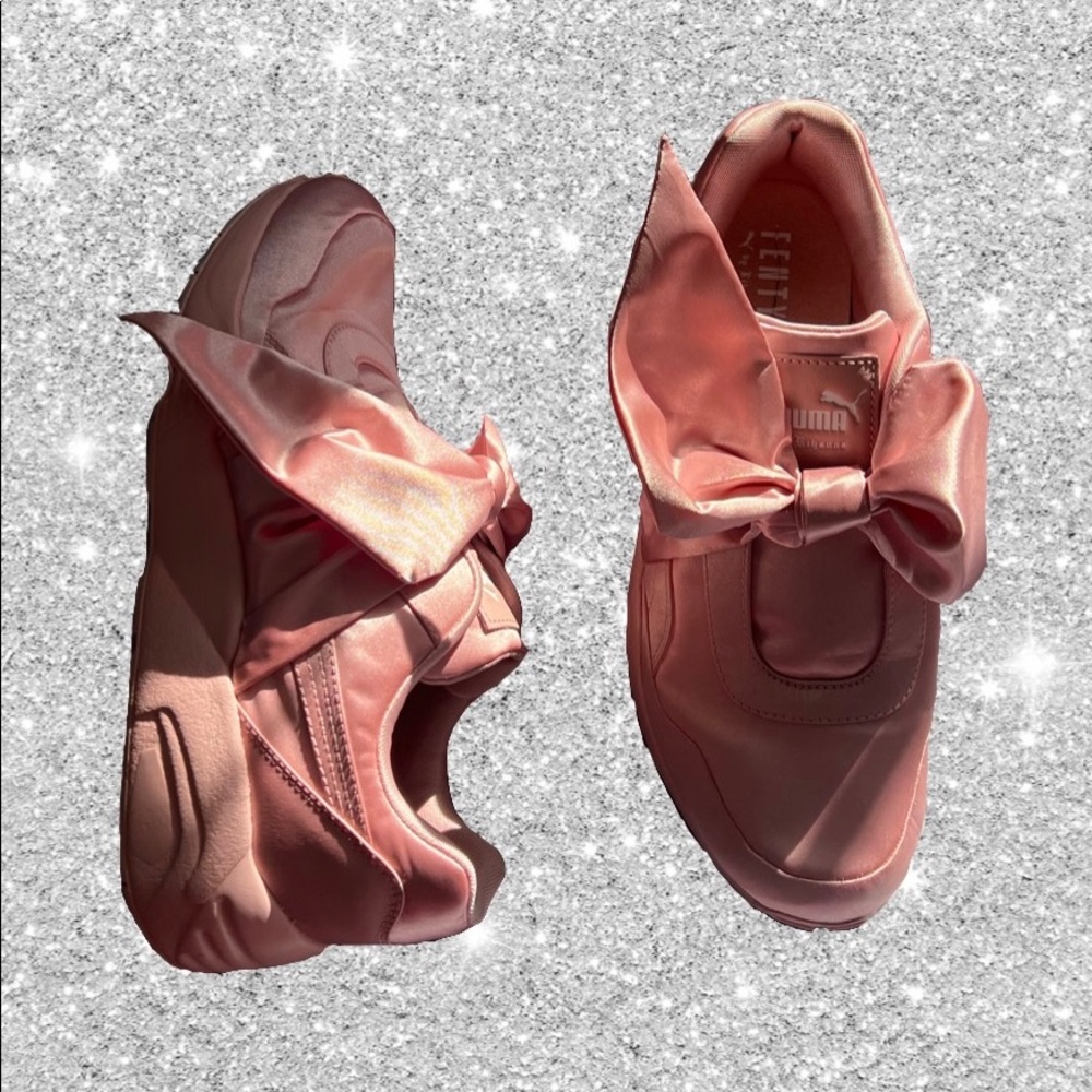 Like new puma x fenty satin blush pink sneakers